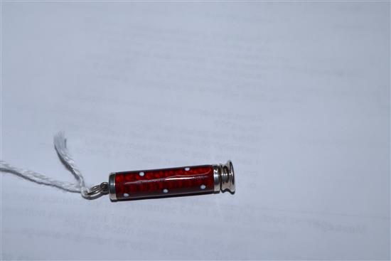 A Dunhill gold-plated fountain pen, 14ct gold nib, a miniature guilloche enamel propelling pencil and eight other items